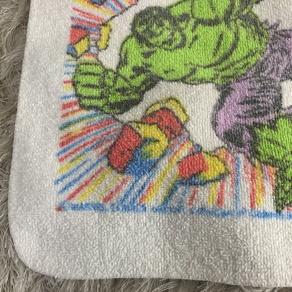 Vintage Cannon Incredible Hulk Smash Marvel Comics Washcloth - Picture 13 of 15